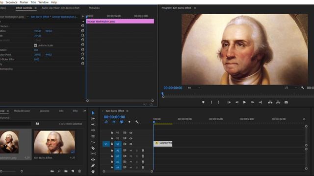 How To Animate Pictures In Adobe Premiere Pro CC 2017 (Ken Burns Effect, Keyframing)