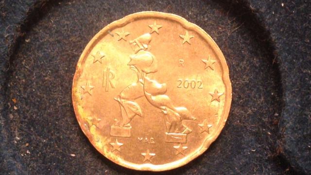 20 Euro Cent Coin Of Italy 2002