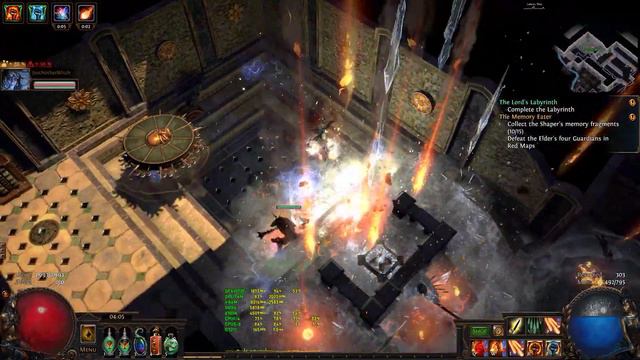 Path Of Exile - A Storm Of Ice & Fire Build FPS Test - GTX 1070 Ti + I7-6700k 1440p144hz