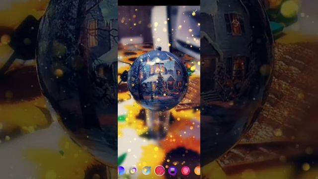 Новогодний шар декупаж