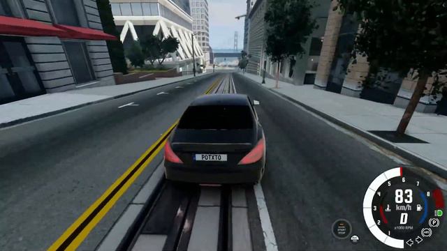 Дрифт по городу Cls63 Amg (Beamng Drive)
