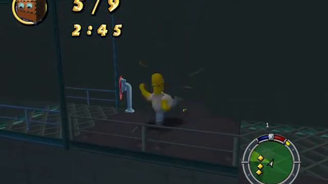 The Simpsons Hit  Run прохождение миссии Слепой большой брат