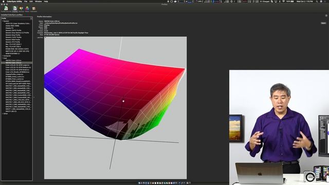See Color Space With MacOS ColorSync Utility