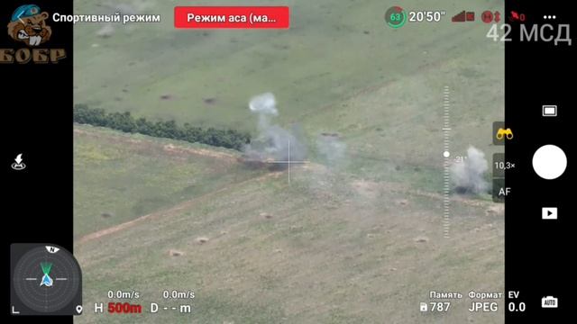 Подожгли танк всу Fpv дроном за 30 тыс рублей