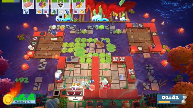 (outdatefd) Overcooked 2. Moon Harvest 1-2 | 2 Players Online Coop 4 Stars | Score: 1324