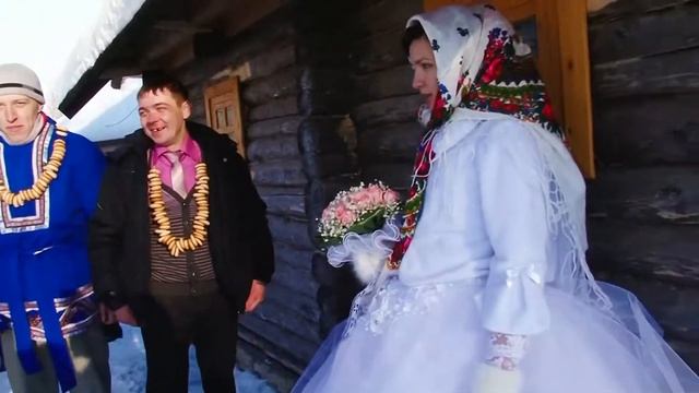 Свадебное видео Прогулка свадьба в стиле сказки Морозко