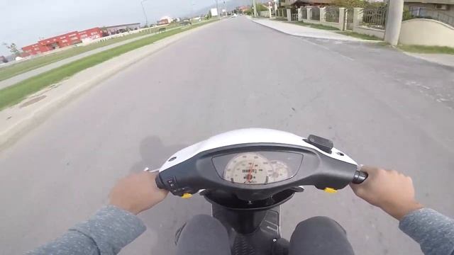 Honda Dio ZX 70cc on board FULL GAS Athena Racing
