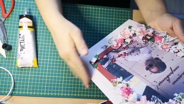 DIY. Мастер класс. Создаю большую открытку, часть 4,заключительная