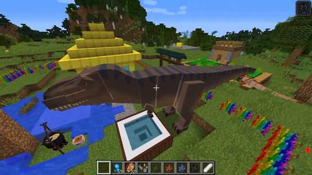 НУБ ПРОТИВ ТИРАНОЗАВР ДИНОЗАВР В МАЙНКРАФТ – ВИДЕО ТРОЛЛИНГ ПРО ЛОВУШКА НЕВИДИМКОЙ MINECRAFT