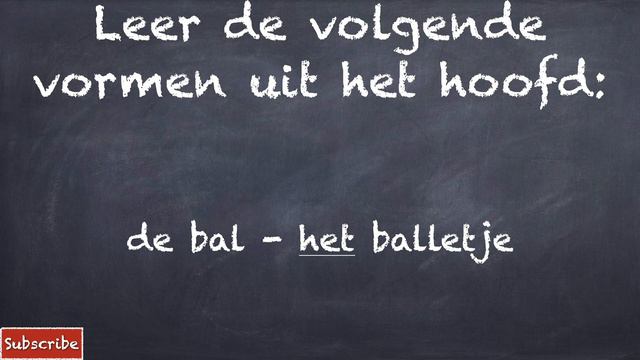#NT2 Grammatica: Easy Dutch Grammar. Les 16: VERKLEINDWOORDEN +subtitles! #learndutch #inburgering