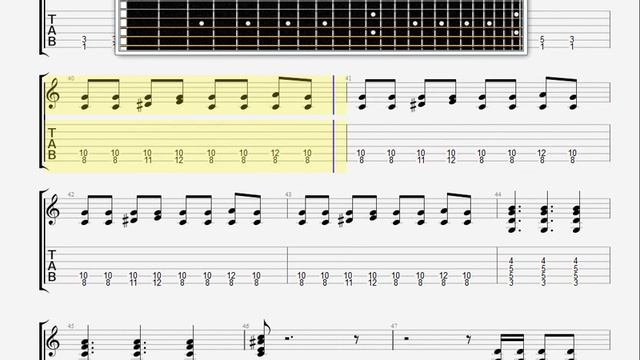 Beatles The   Bad Boy GUITAR 1 TABLATURE