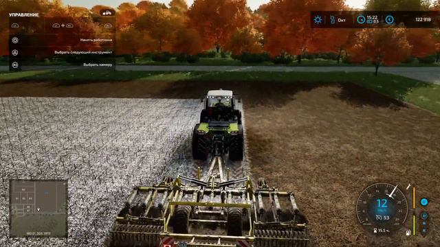Farming Simulator 22 ➤ Сложный режим • Карта ELMCREEK.Часть 354. Культивация • Подготовка к посеву