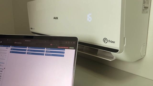 Проверяем работу кондиционера AUX ASW-H09A4/FP-R1DI через WEB интерфейс WirenBoard