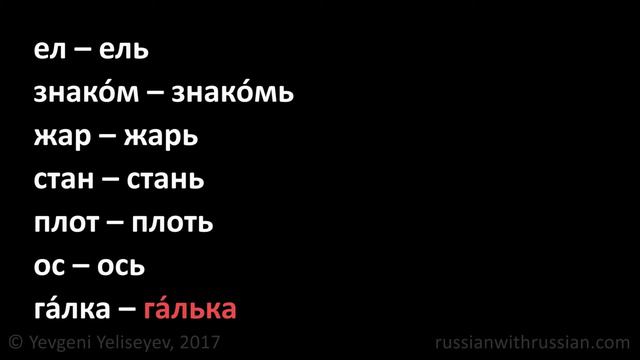 Russian Letter Ь (Soft Sign) / Russian Pronunciation