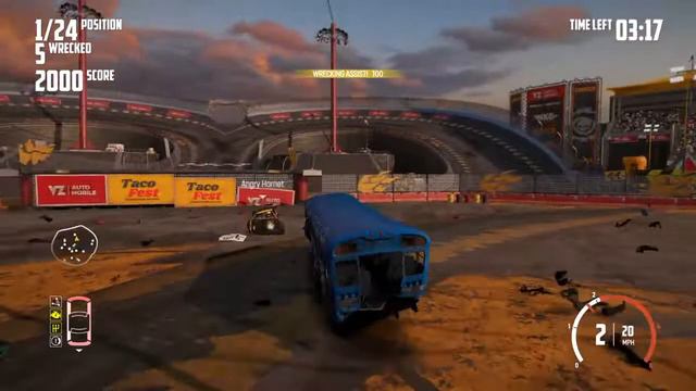 1 BUS Vs 23 CARS: WRECKFEST DEATHMATCH