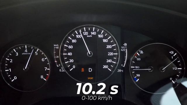 Mazda 3 Sedan 2.0 TOP SPEED, ACCELERATION (0 - 198 Km/h)