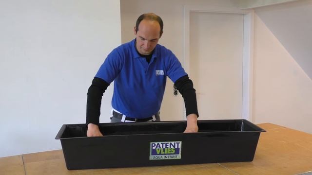 PATENT VLIES Aqua Instant + Wasser = Perfekt Glatte Wände