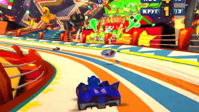 Sonic & Sega All-stars Racing (Солнечный тур. Карнавальный городок) Прохождение