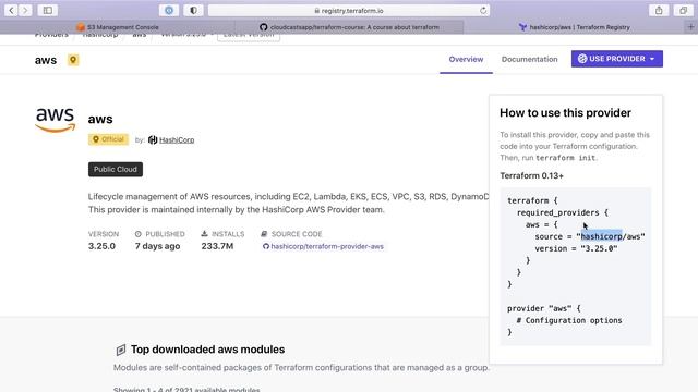 Configuring Terraform's AWS Provider