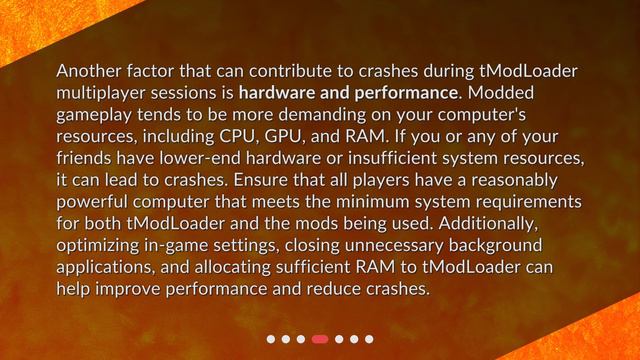 What Are The Common Causes Of Crashes During TModLoader Multiplayer Sessions?