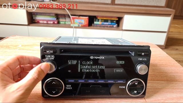 CD Toyota Altis Có Bluetooth, USB, AUX Lắp được Tất Các Xe Toyota đời Cũ