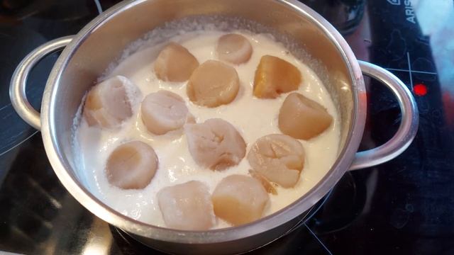 Гребешки в сливочном соусе от Марины Волковой