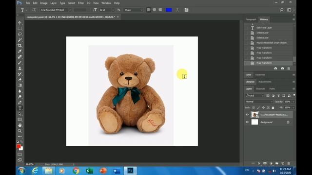 Lesson 4 - Add Image And Transform Tool Of Photoshop CC - 2017/2018/2019 Complete Course In Hindi