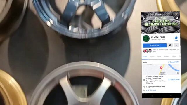 honda Civic FD tukar sports rims ce28 17