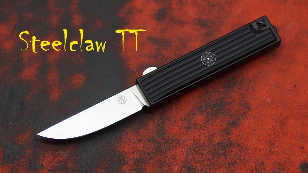 Steelclaw TT. Новинка, выкидной нож с фронтальным выбросом клинка на любителя.