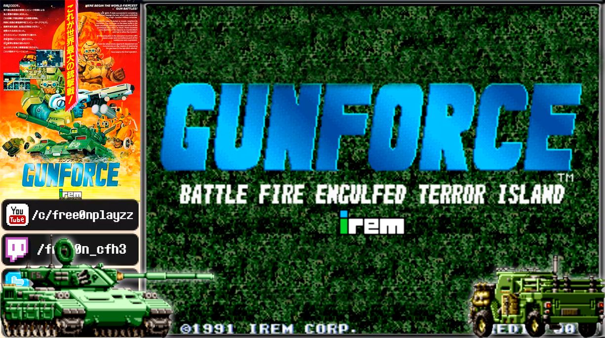 GUNFORCE (1991) - #АРКАДНЫЕ АВТОМАТЫ | ガンフォース | ПРОХОЖДЕНИЕ | Ретро-игры