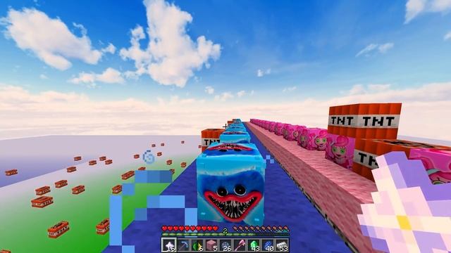 LUCKY BLOCKI HUGGY WUGGY Vs MOMMY LONG LEGS W Minecraft ? | Vito Vs Bella