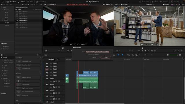 Разбор основных горячих клавиш для быстрого монтажа в DaVinci Resolve