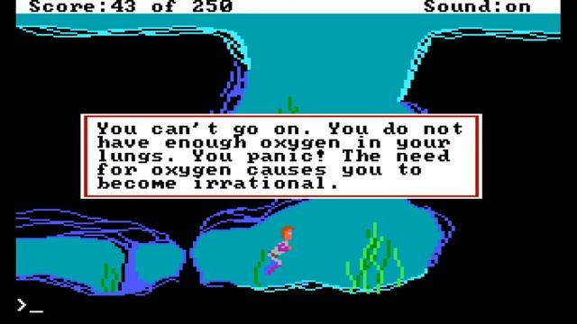 GOING FOR A SWIM!! - Space Quest 2: Vohaul's Revenge (BLIND) #6