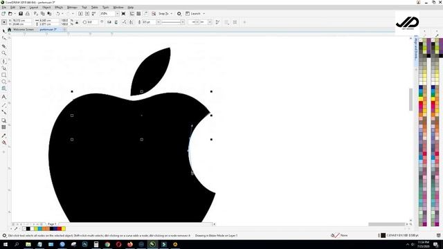 #6 Belajar Teknik Menggambar ( Drawing Tool )  Freehand, Bezier Dengan Menggunakan Coreldraw 2020