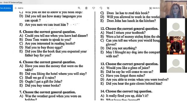İnterrogative Sentence - Sual Cümlələrinin Izahı Və Bu Mpvzuyla Bağlı Nümunəvi Testlərin Izahı