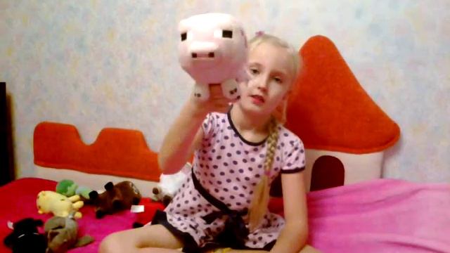 Мои мягкие игрушки майнкрафт!