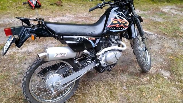 Suzuki DR 125 Odpalanie + Odblokowanie Gianelli Exhaust