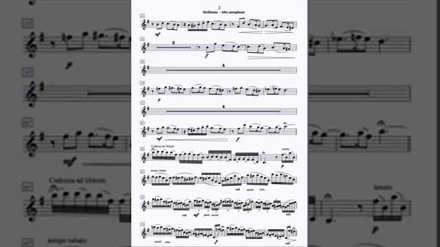 Alto Saxophone And String Orchestra - 