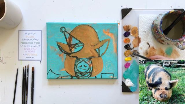 Piggy Painting For Beginners Part 1