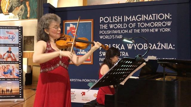 Chopin - Nocturne (Svetlana Belsky - Piano; Marta Szlubowska - Violin)