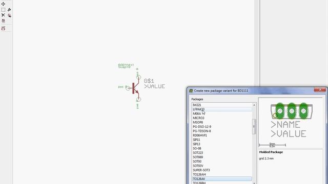 EAGLE пример создания элемента в библиотеке