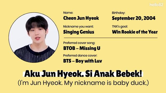 (CC) 🔥Confidence Overload🔥 TNX Writes Their Profiles In Indonesian!