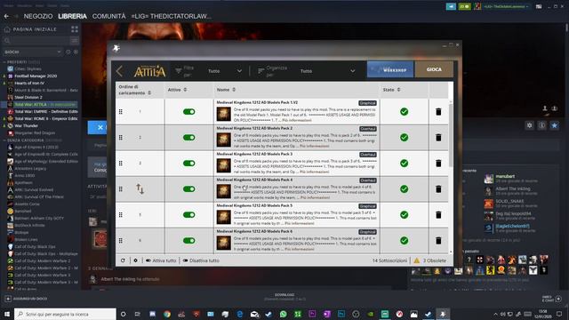 Tutorial Installazione MOD 1212 E 1220 Per ATTILA TOTAL WAR