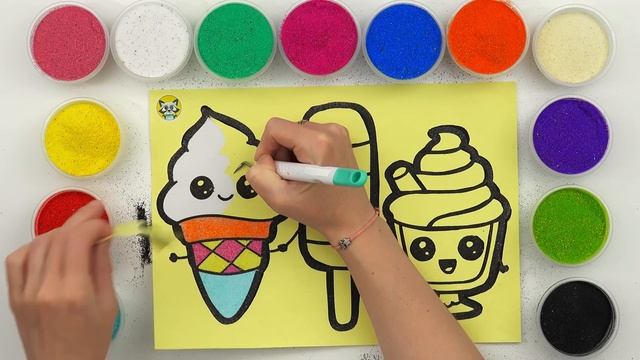 Sand Painting Ice Cream