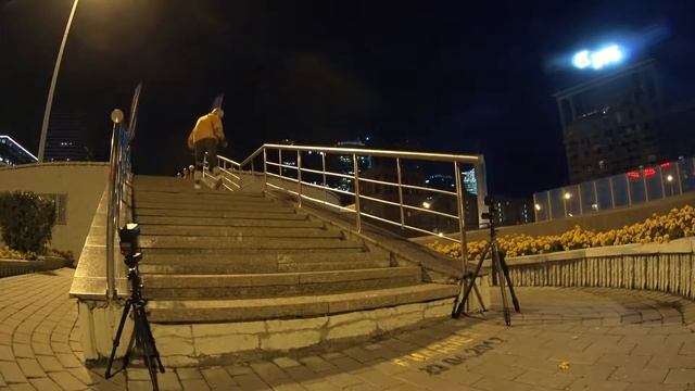 Spotline 9 - Ночной фрискейт в Москве. Version 2.