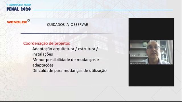 1º Seminário NUESP Penal 2020 - Cadeia Produtiva Da Edificação Penal  - 10/12/2020 - 14h - 18h