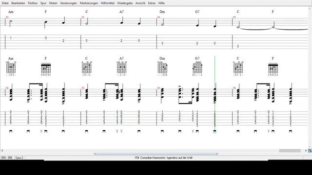 Comedian Harmonists  - Irgendwo Auf Der Welt   -Tabs