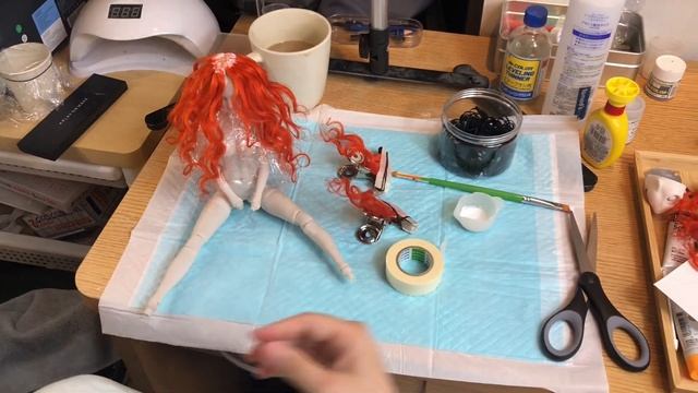 3D PRINTER BJD DOLL BJD doll wig tutorial