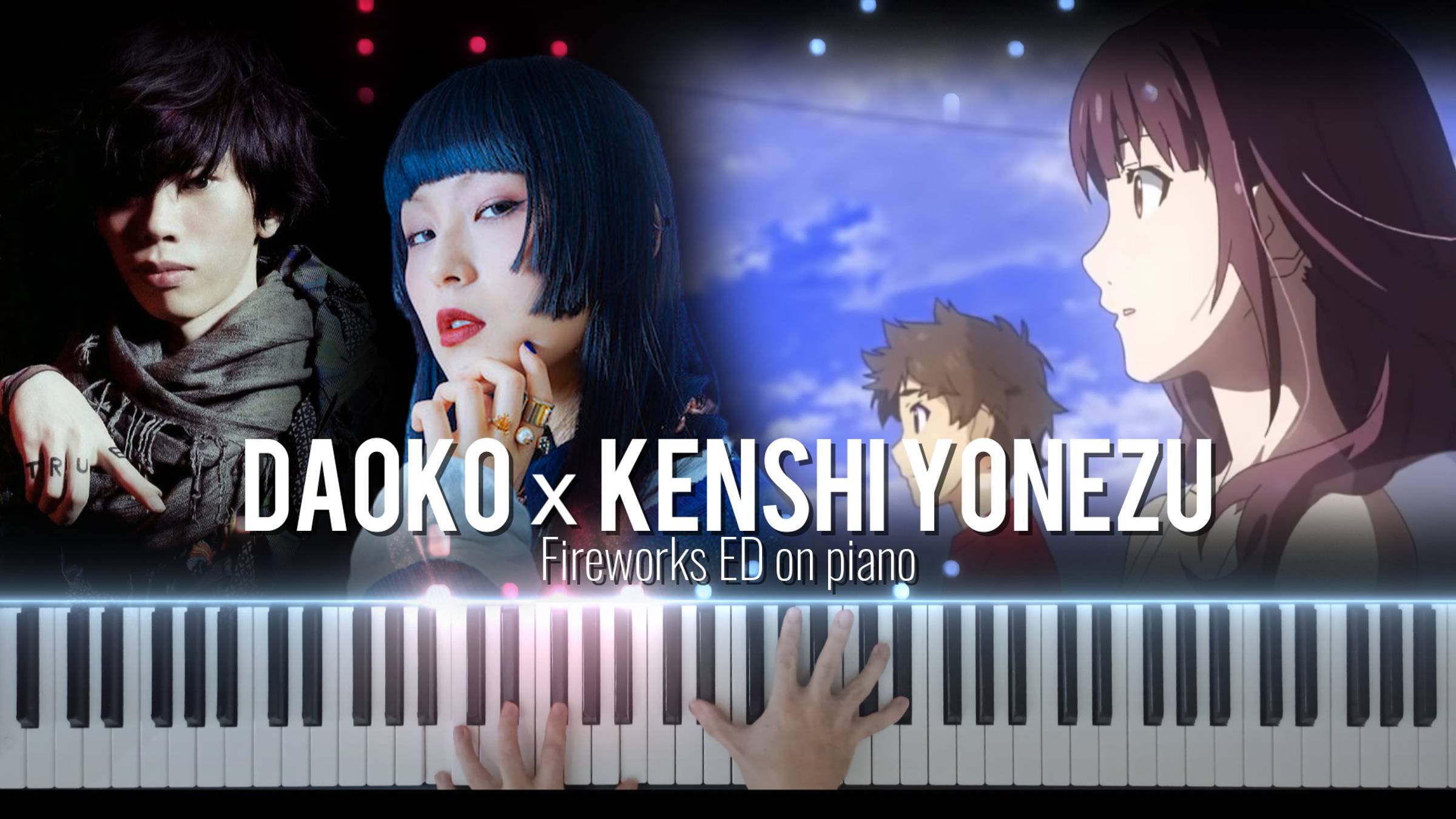 Uchiage Hanabi на пианино  Опенинг Феерверков на пианино