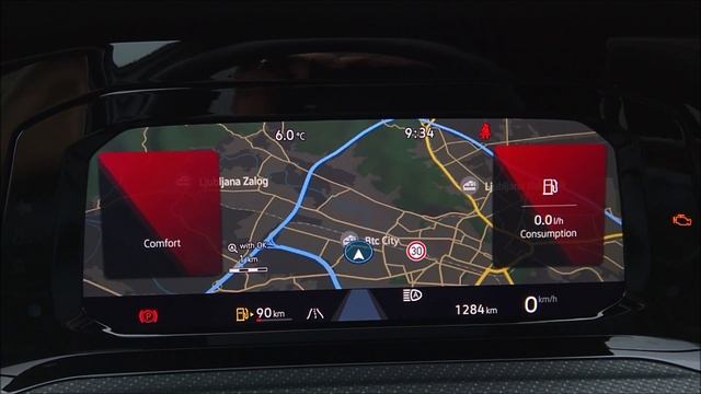 VW Golf 8, MY2020 – Activation Of Map Display On Digital Cockpit From Discover Media